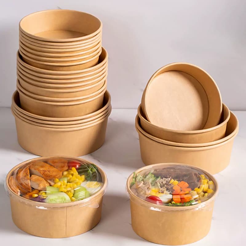 Kraft Paper Round Bowl